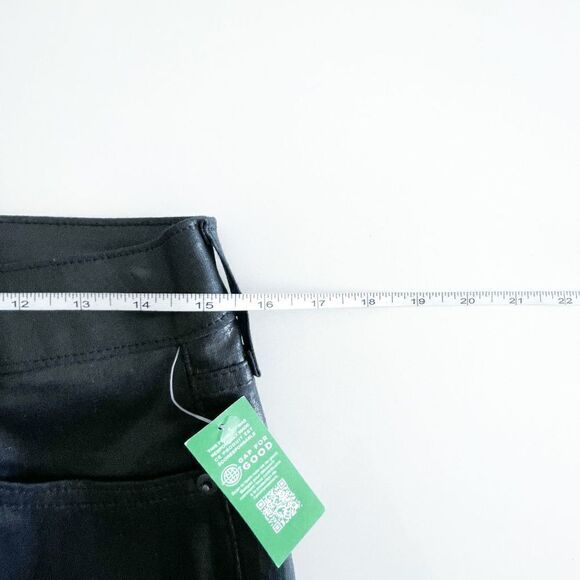 GAP Women's Jeans Vintage Slim Coated Sky High Rise True Black Foil Size 30 NWT - Picture 8 of 11